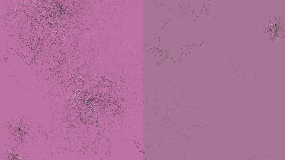 Digital generative artwork by Stanza