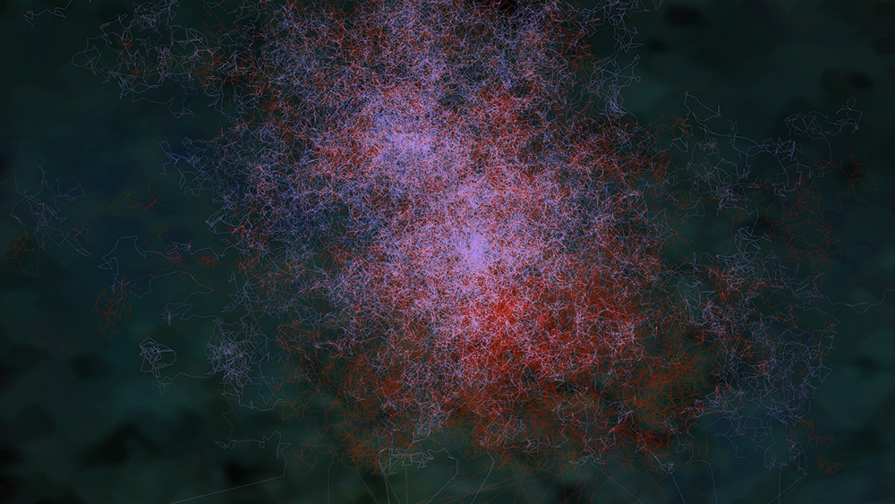 Digital generative artwork by Stanza