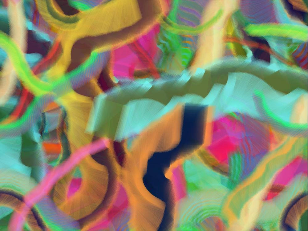 Digital generative artwork by Stanza