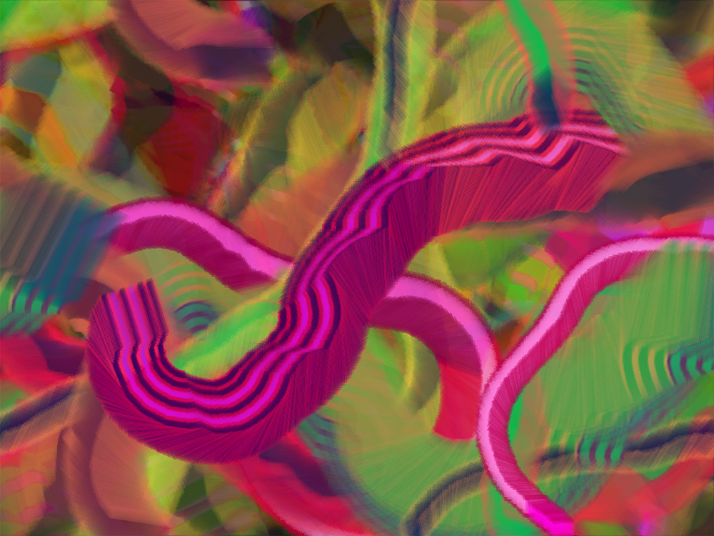 Digital generative artwork by Stanza
