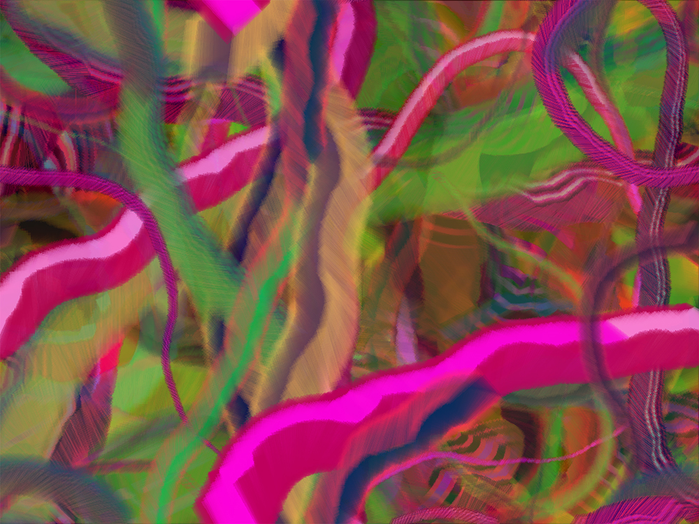 Digital generative artwork by Stanza
