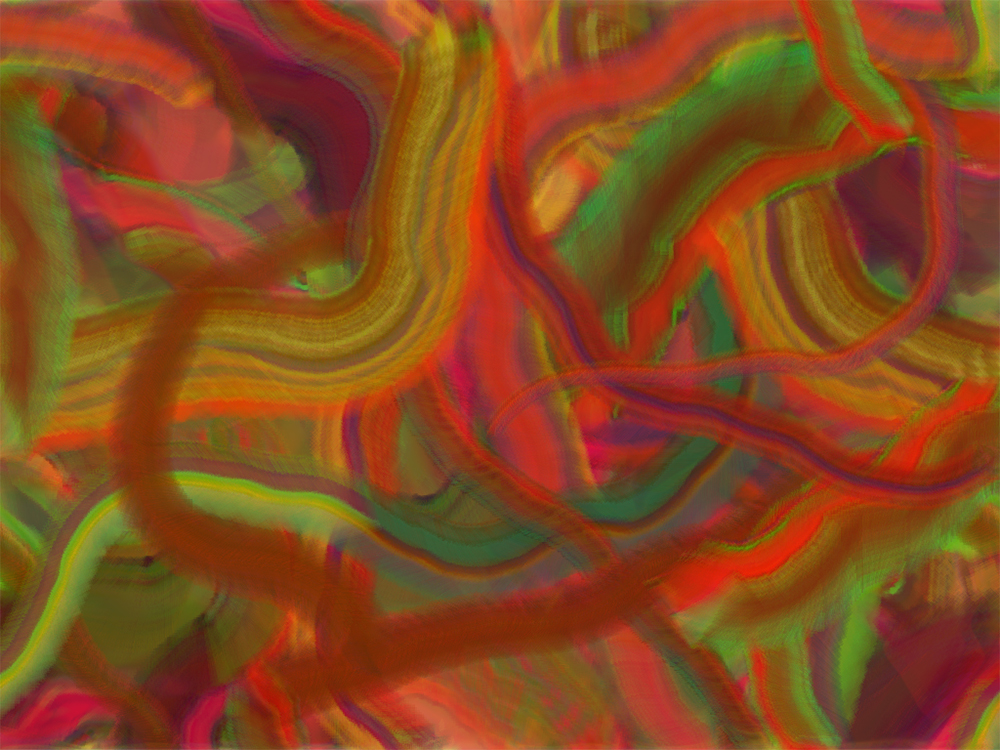 Digital generative artwork by Stanza