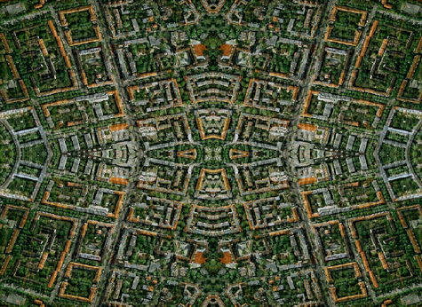 Complexity By , Stanza.Stanza artwork. Softwware system manipulating maps and aerial views.  