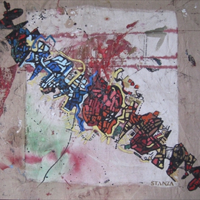 he New Decayed. 1987 -1989. Oil On Canvas Painting Series. By Stanza. . 