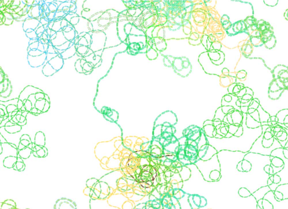 Digital generative artwork by Stanza