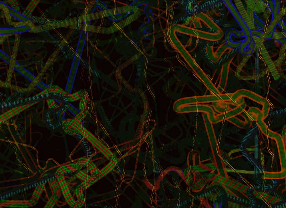 Digital generative artwork by Stanza