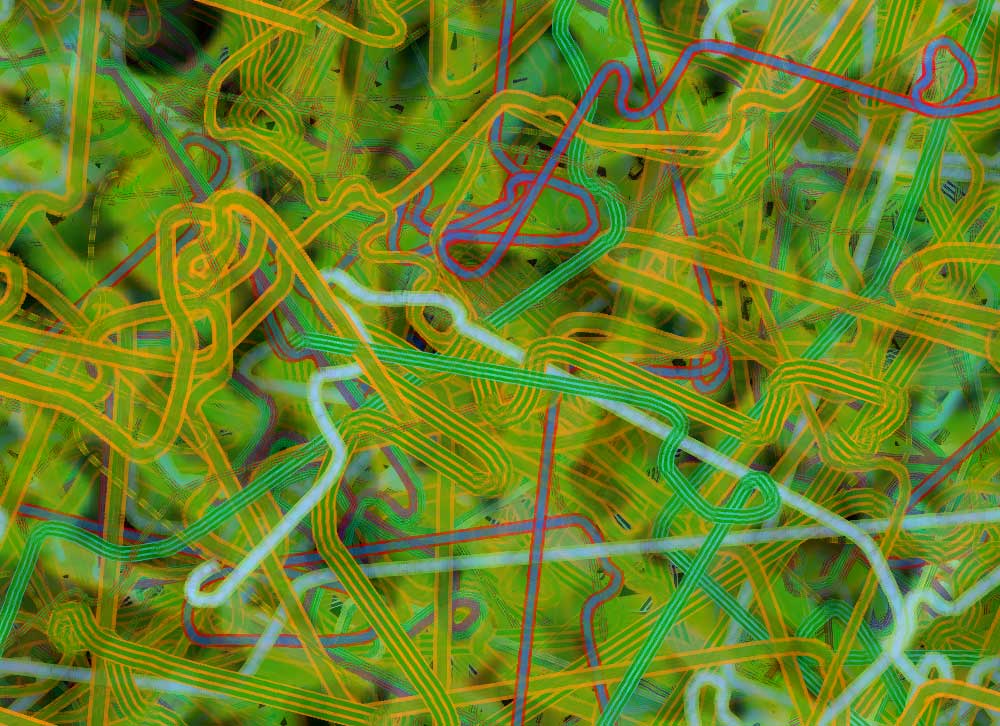 Digital generative artwork by Stanza