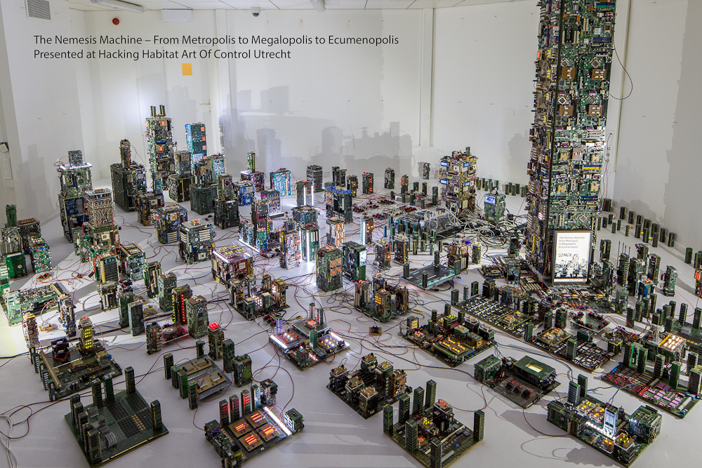 Steve Tanza , art, Stanza real time data installation Hacking Habitat