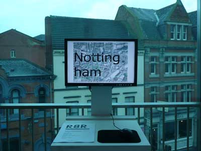 Nottingham around the Broadway cinema for the Radiator Festival