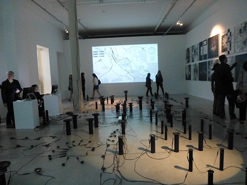 Stanza city sounds  map art installation