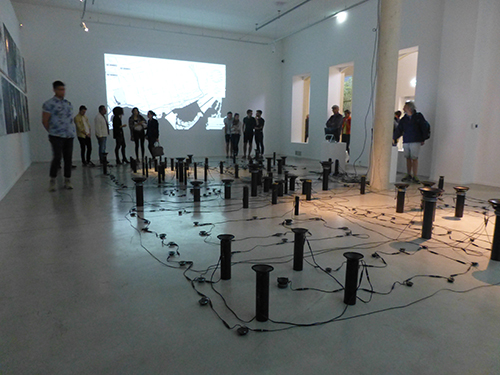 Stanza city sounds  map art installation