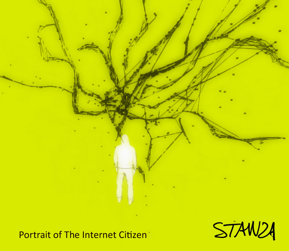Stanza, data visualisation of real time buses as art